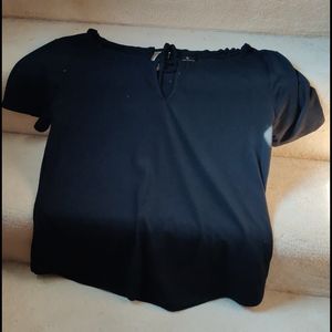 Worthington large black blouse